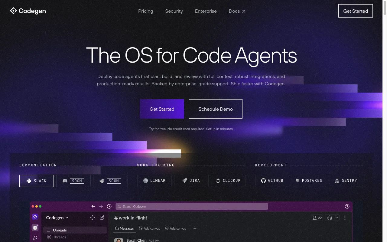 Codegen — preview screenshot