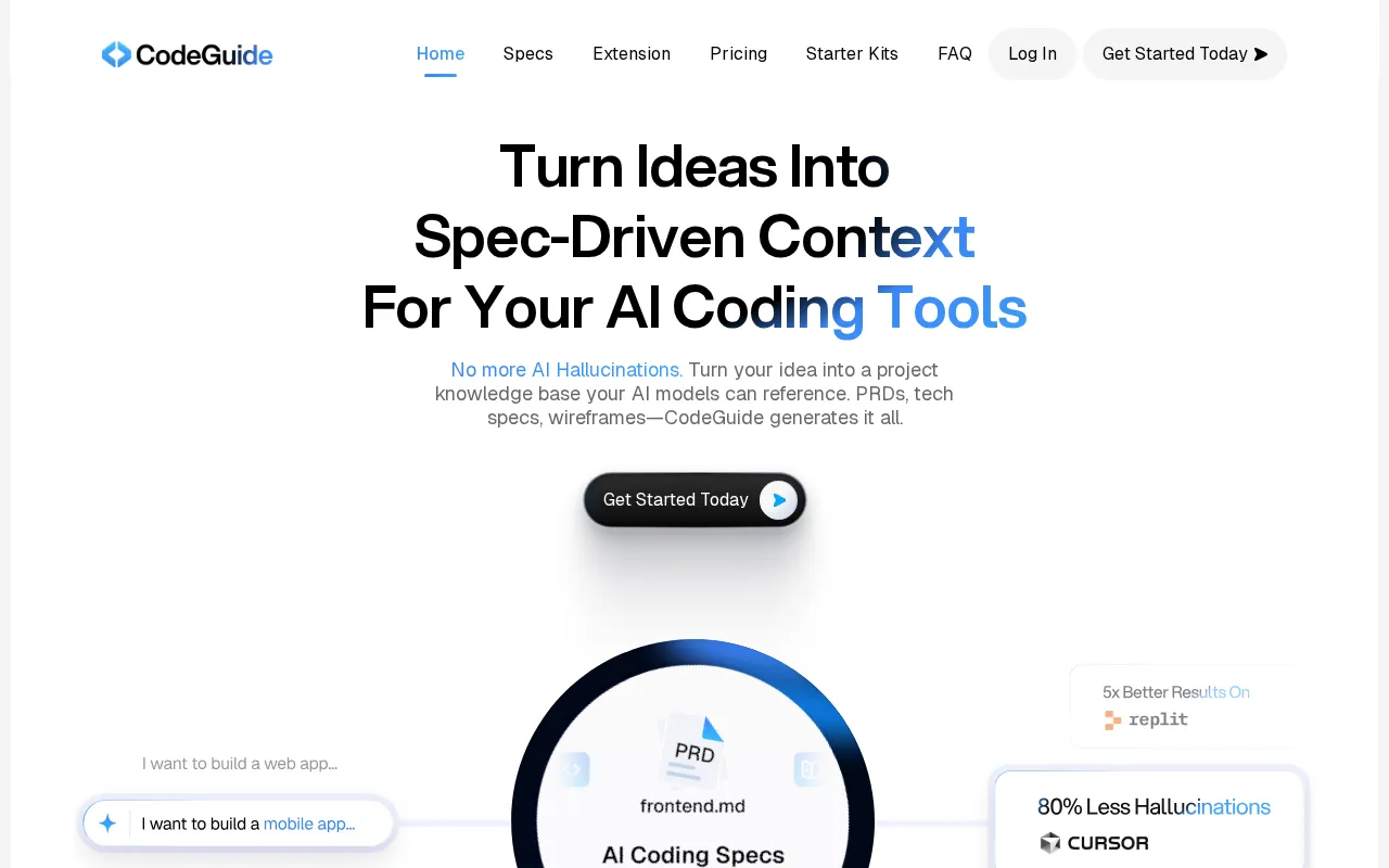 CodeGuide — preview screenshot