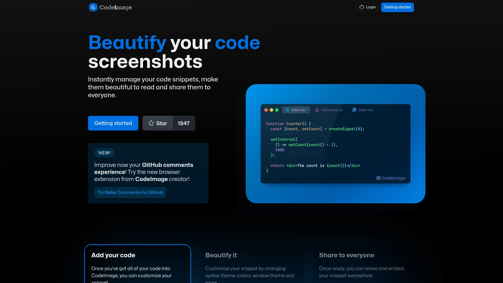 CodeImage — preview screenshot