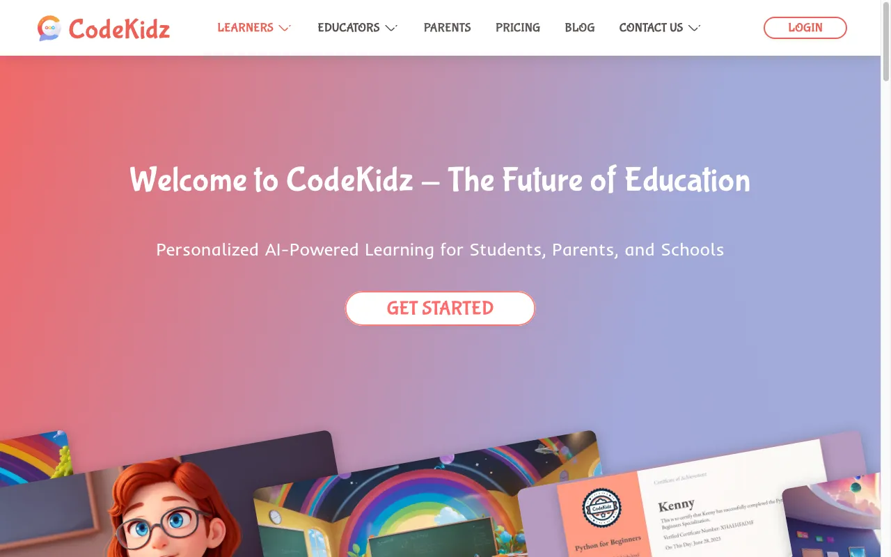 CodeKidz — preview screenshot