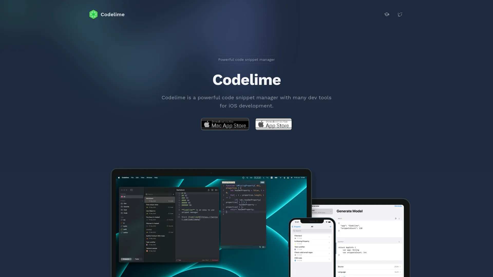 Codelime — preview screenshot