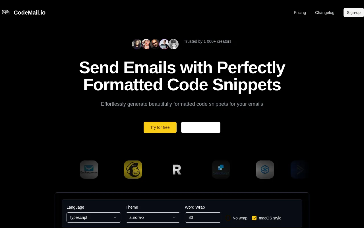 Codemail.io — preview screenshot