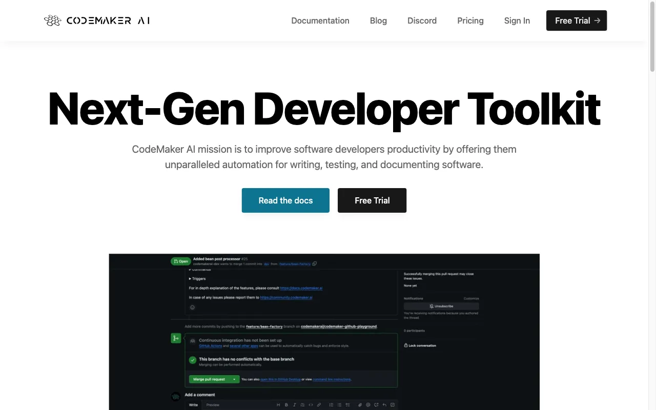 CodeMaker AI — preview screenshot