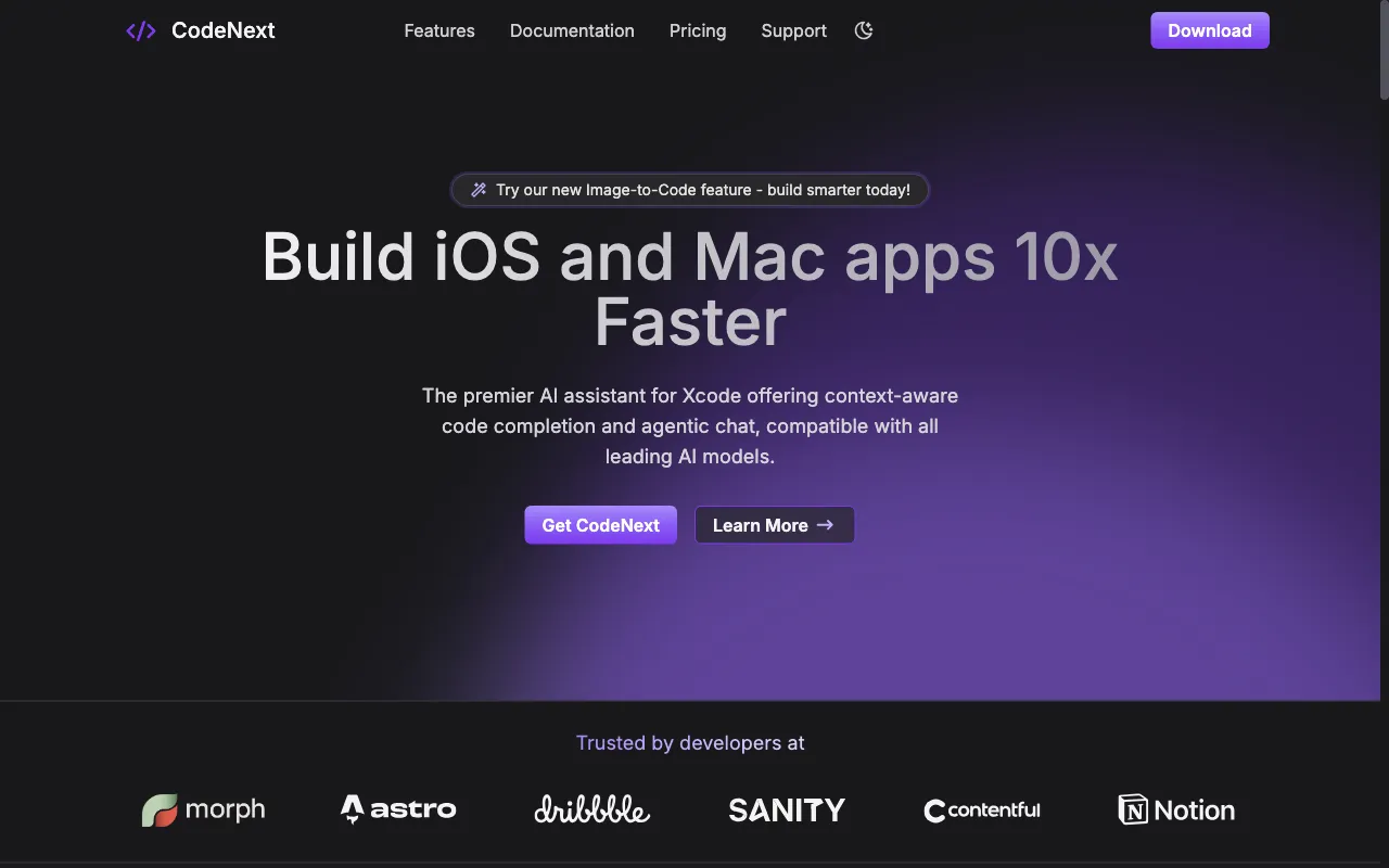 CodeNext AI — preview screenshot