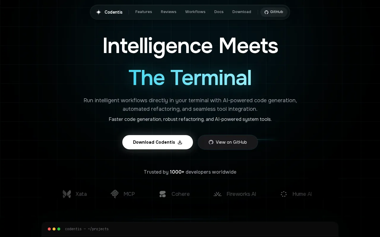 Codentis — preview screenshot