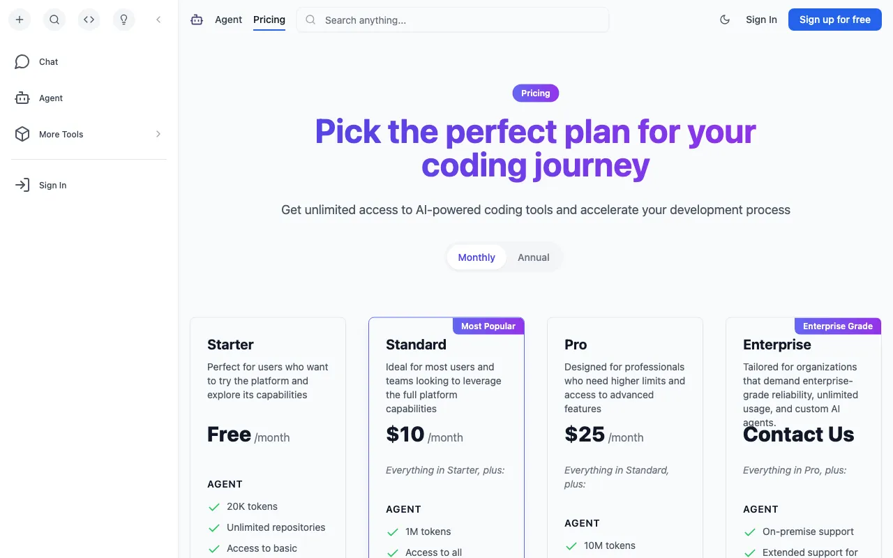 CodePal — pricing page
