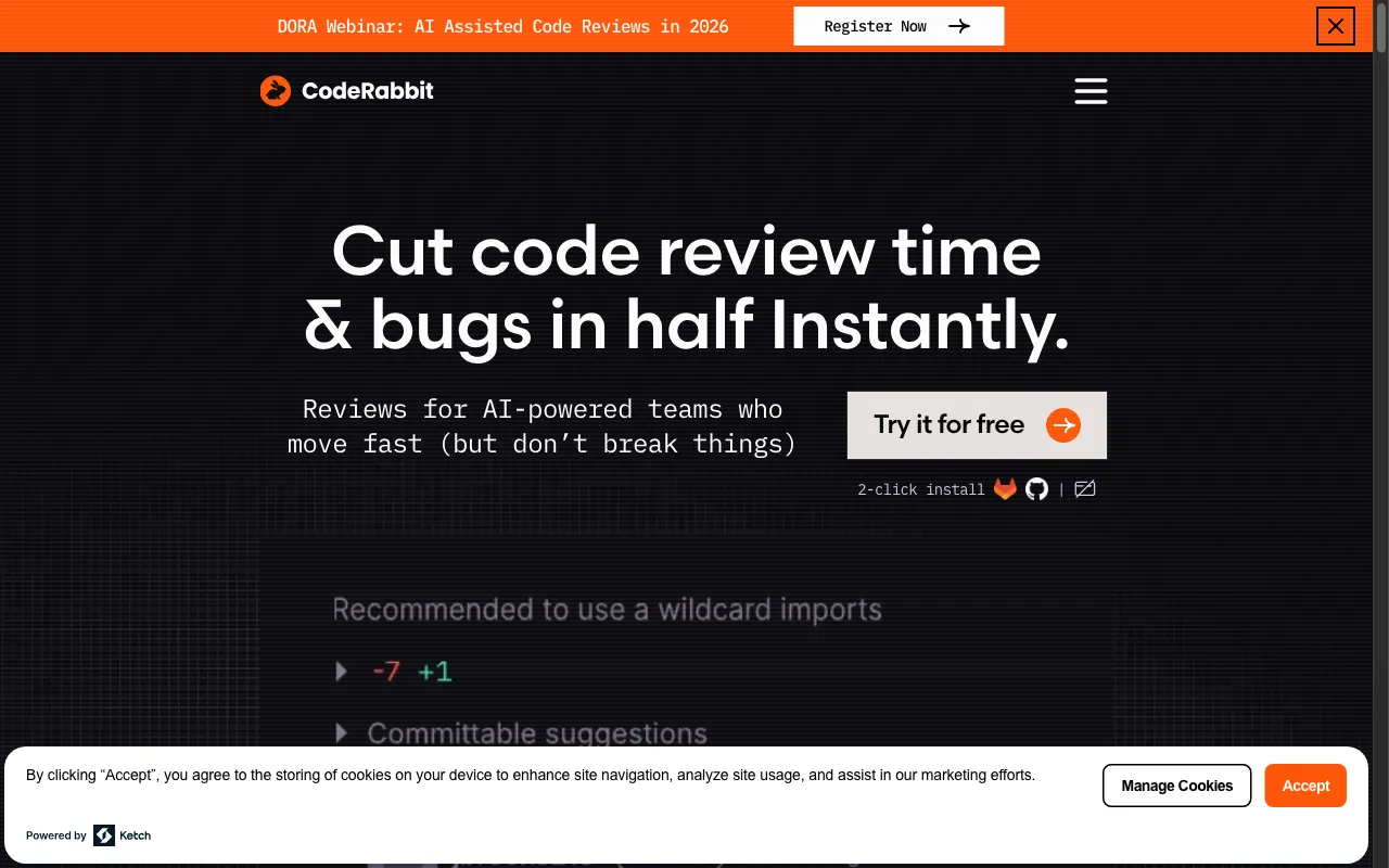 CodeRabbit — preview screenshot