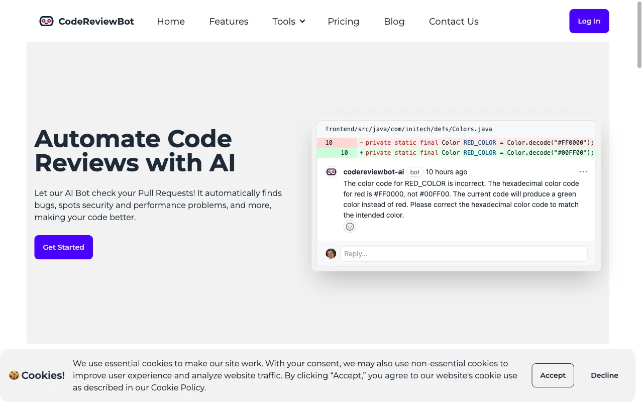 CodeReviewBot.AI — preview screenshot