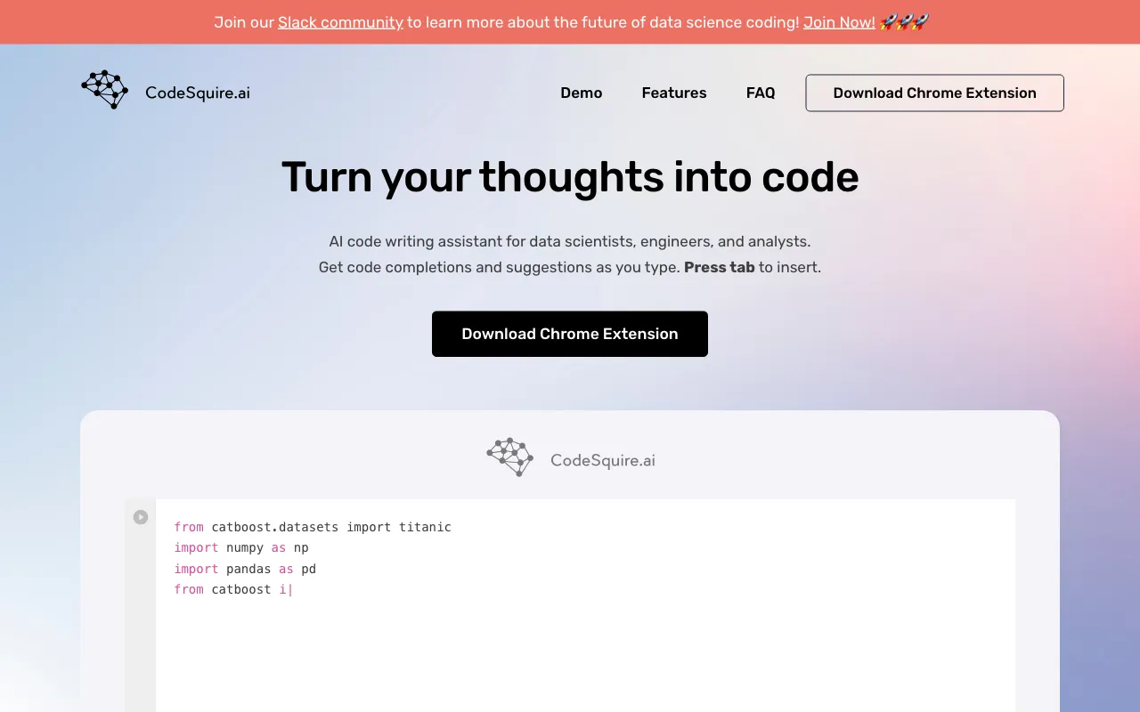 CodeSquire — preview screenshot