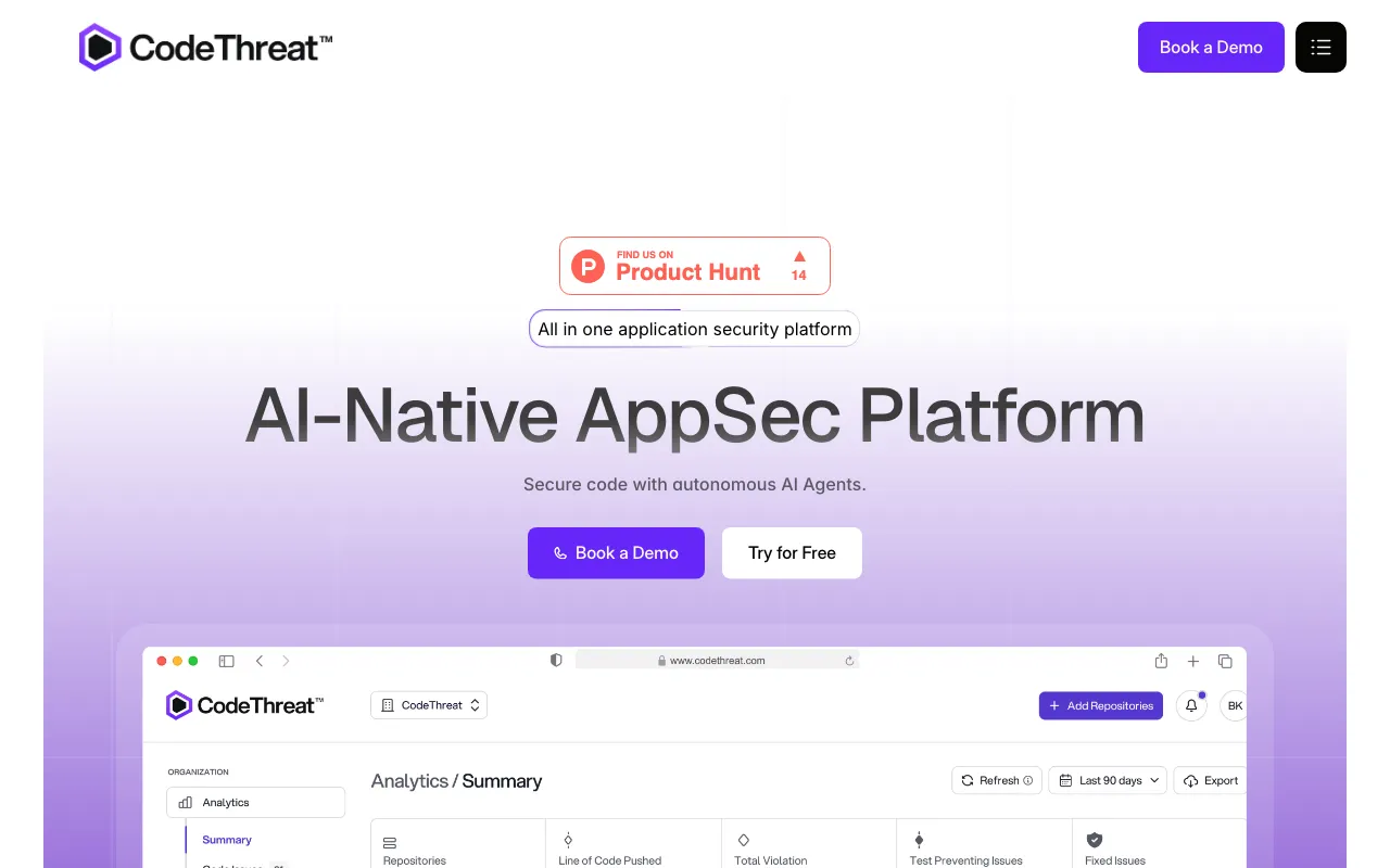CodeThreat — preview screenshot