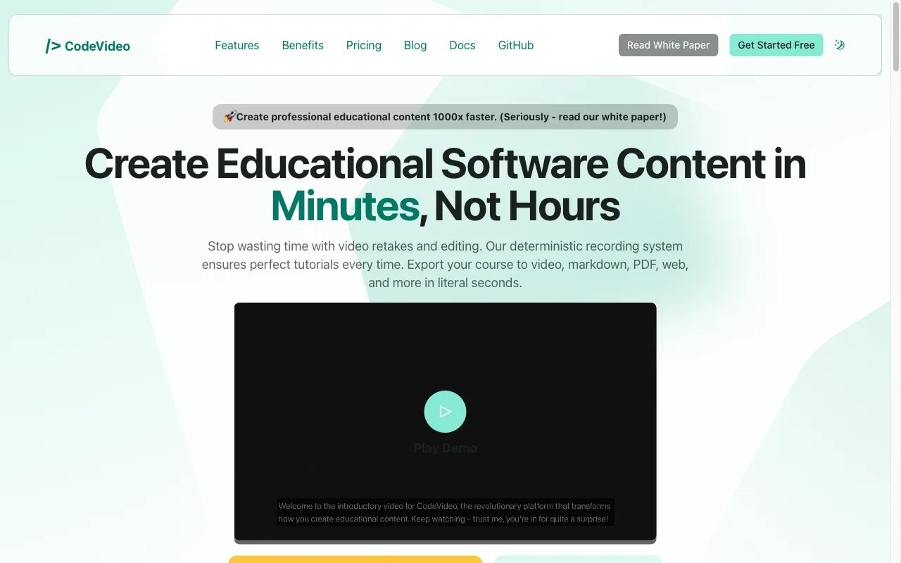 CodeVideo — preview screenshot