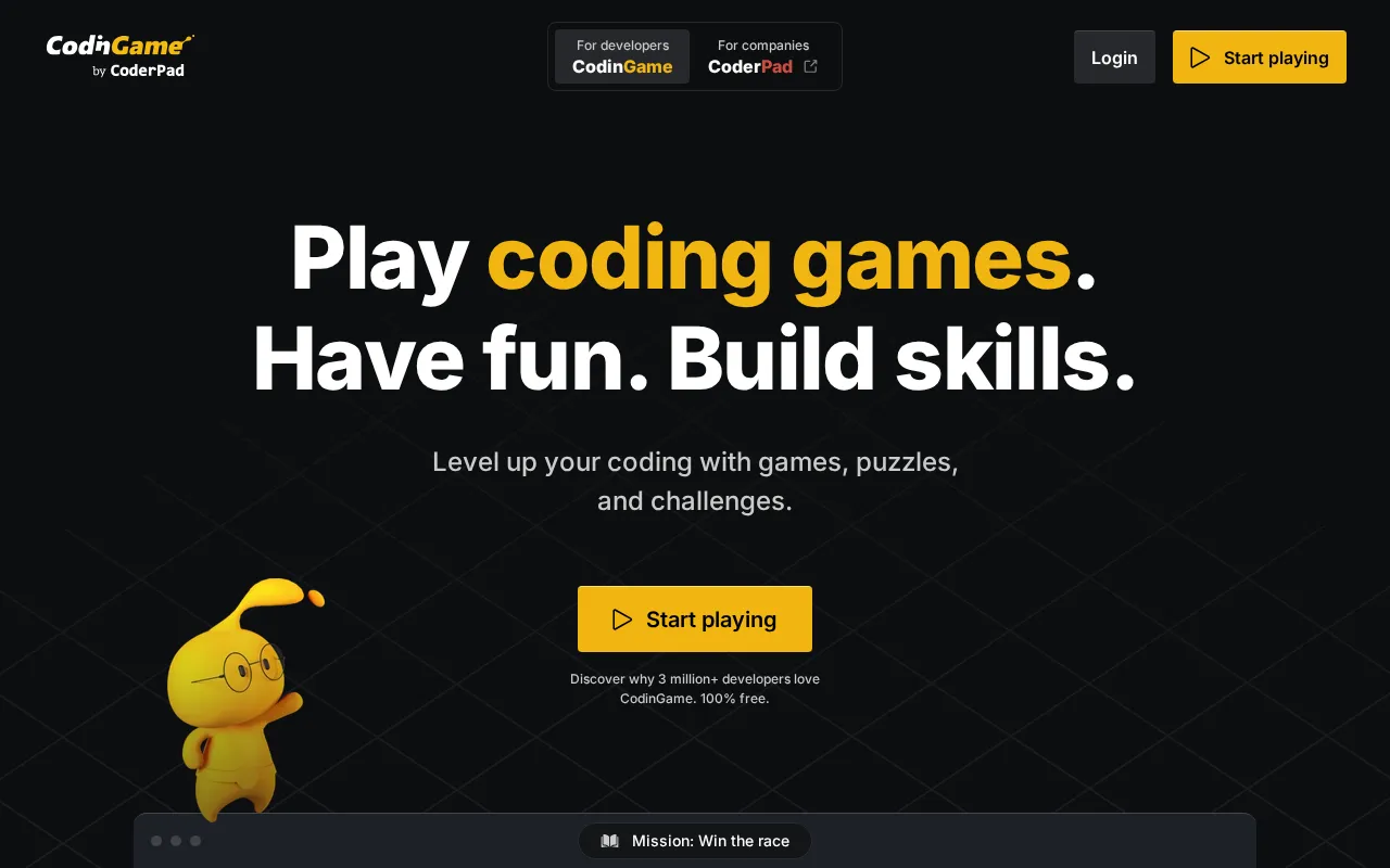 CodinGame — preview screenshot