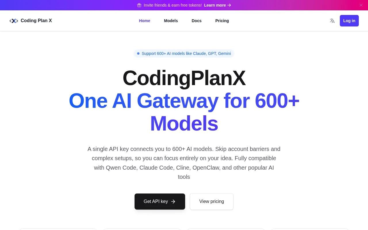 CodingPlanX AI — preview screenshot