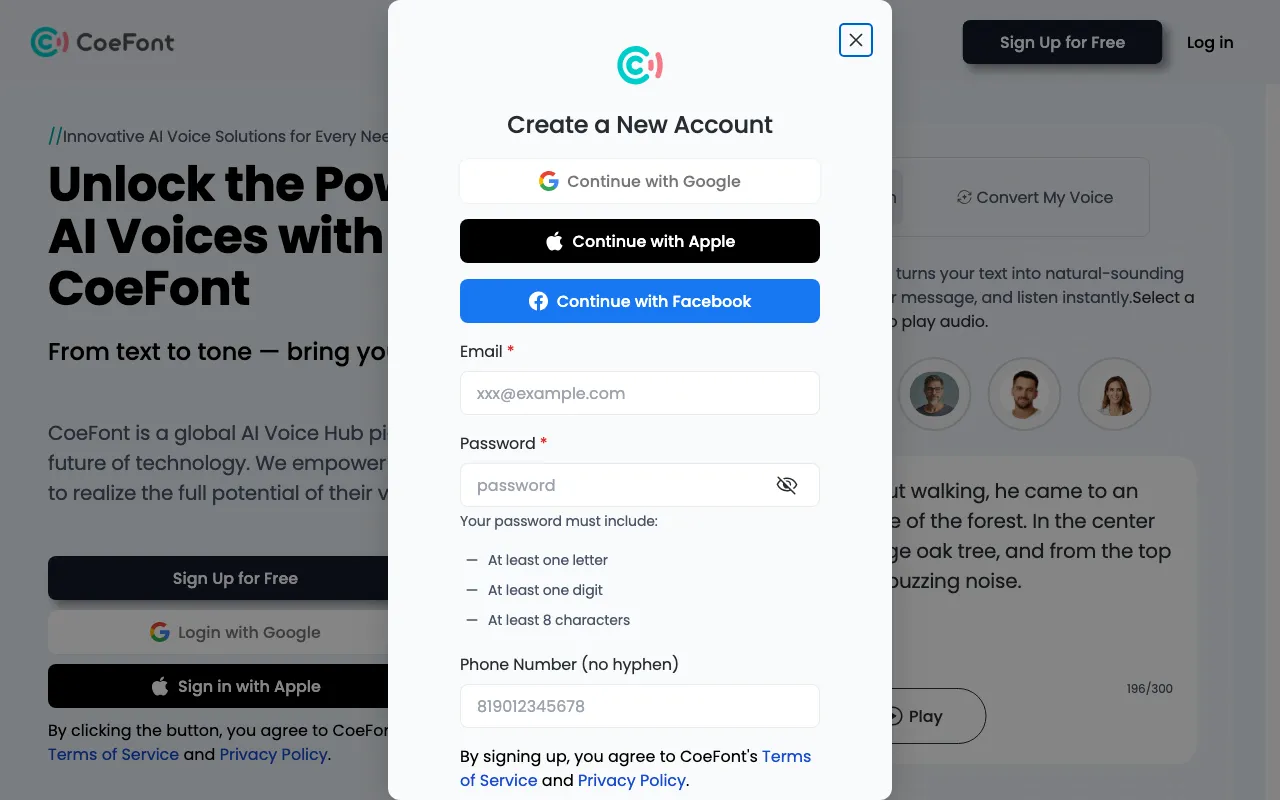 coefont.cloud — preview screenshot