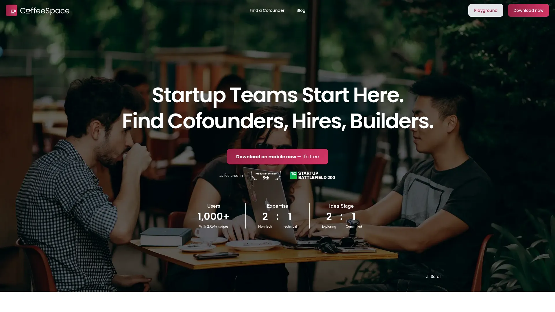 CoffeeSpace — preview screenshot