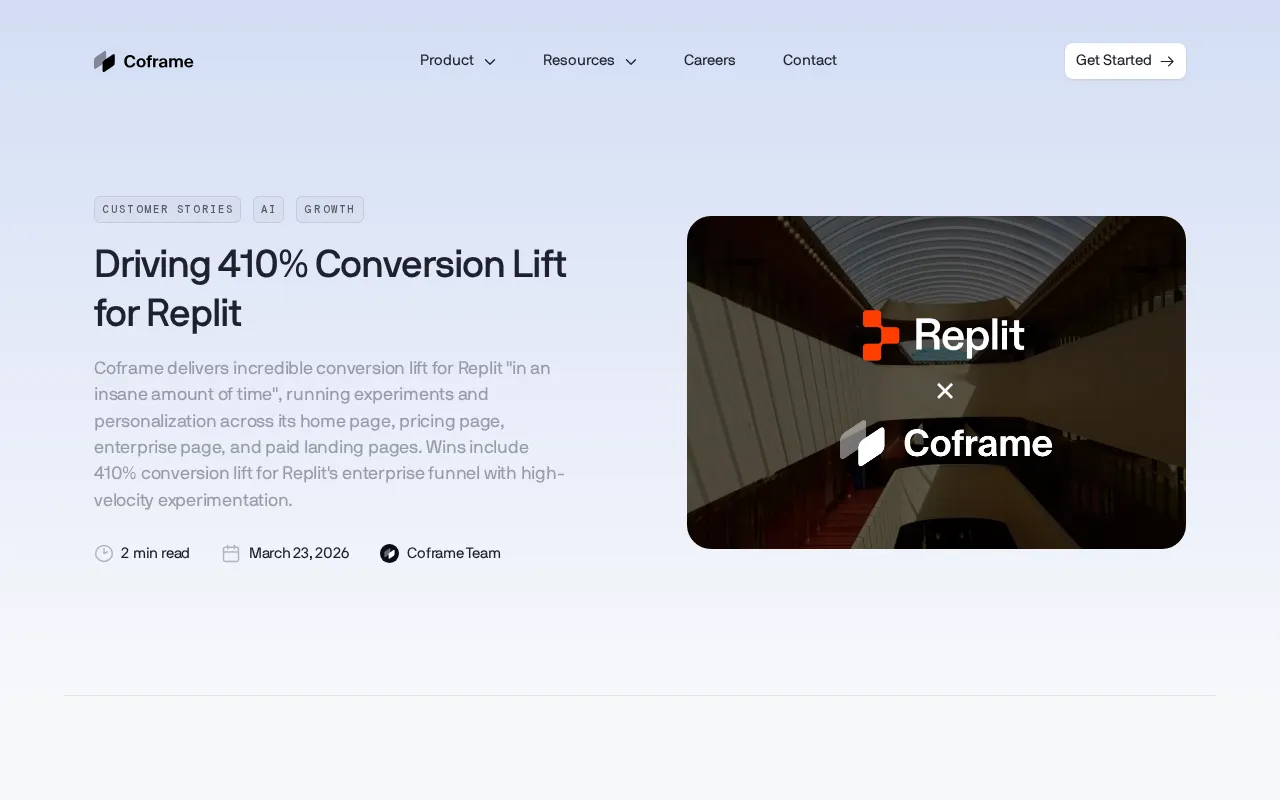 Coframe — pricing page