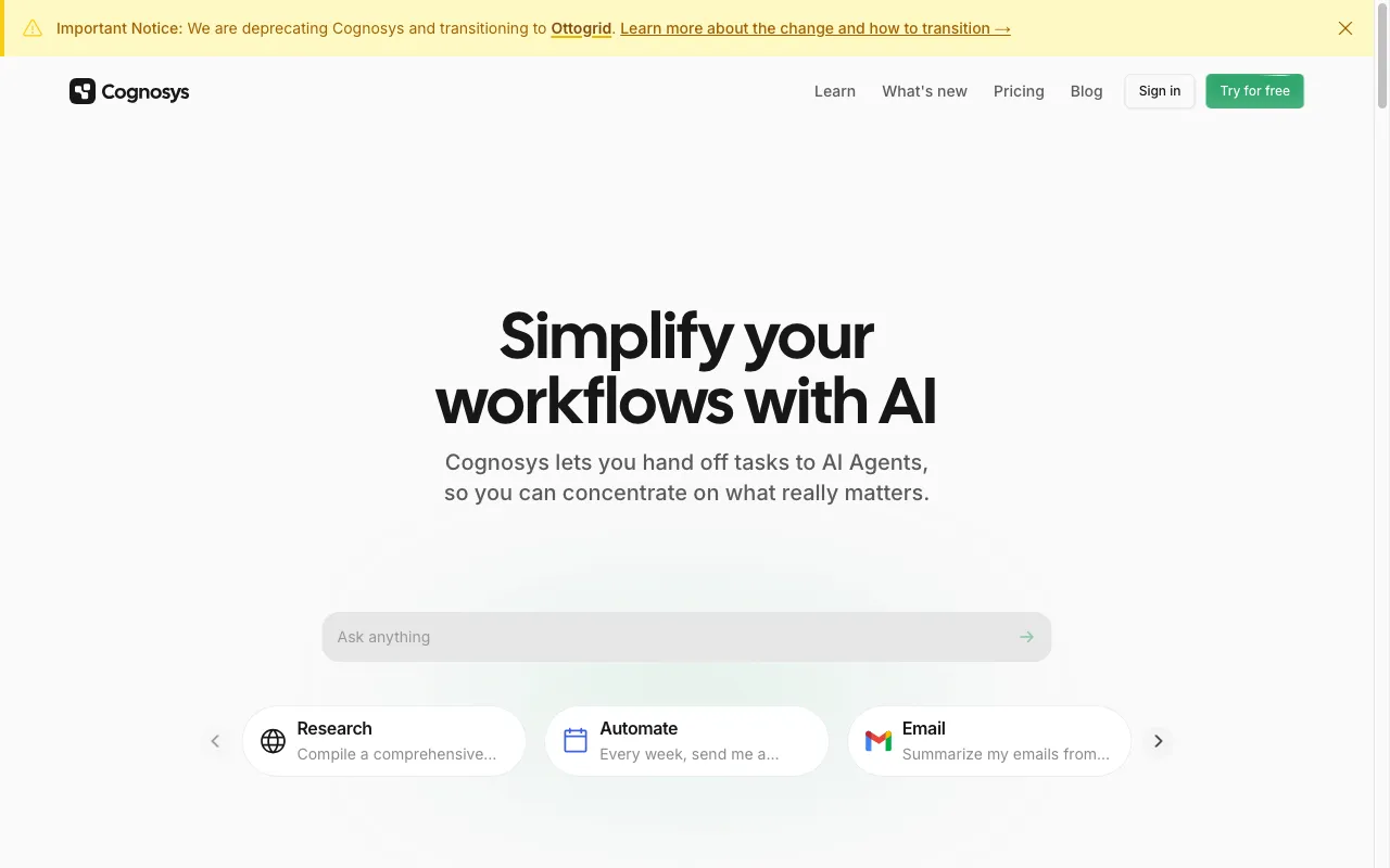 Cognosys — preview screenshot