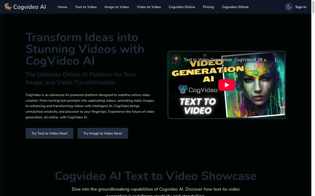 Cogvideo — preview screenshot