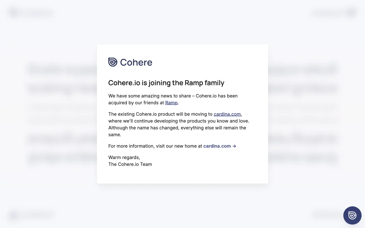 Cohere — preview screenshot