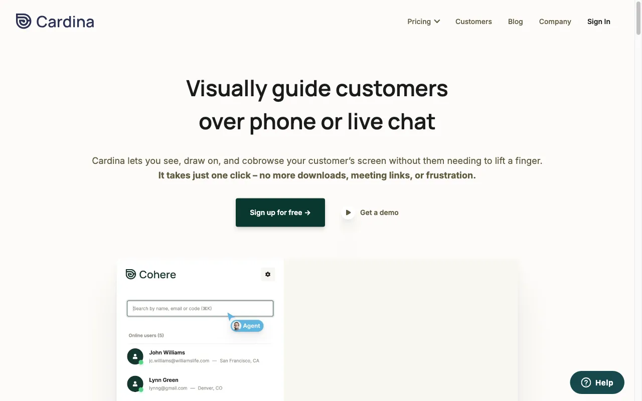 Cardina — preview screenshot