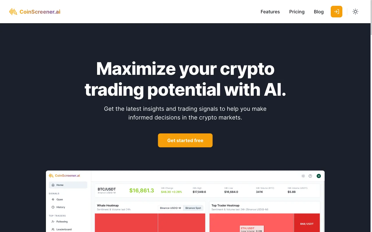CoinScreener — preview screenshot