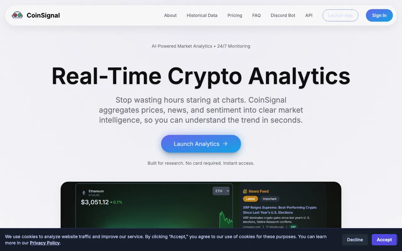 CoinSignal — preview screenshot
