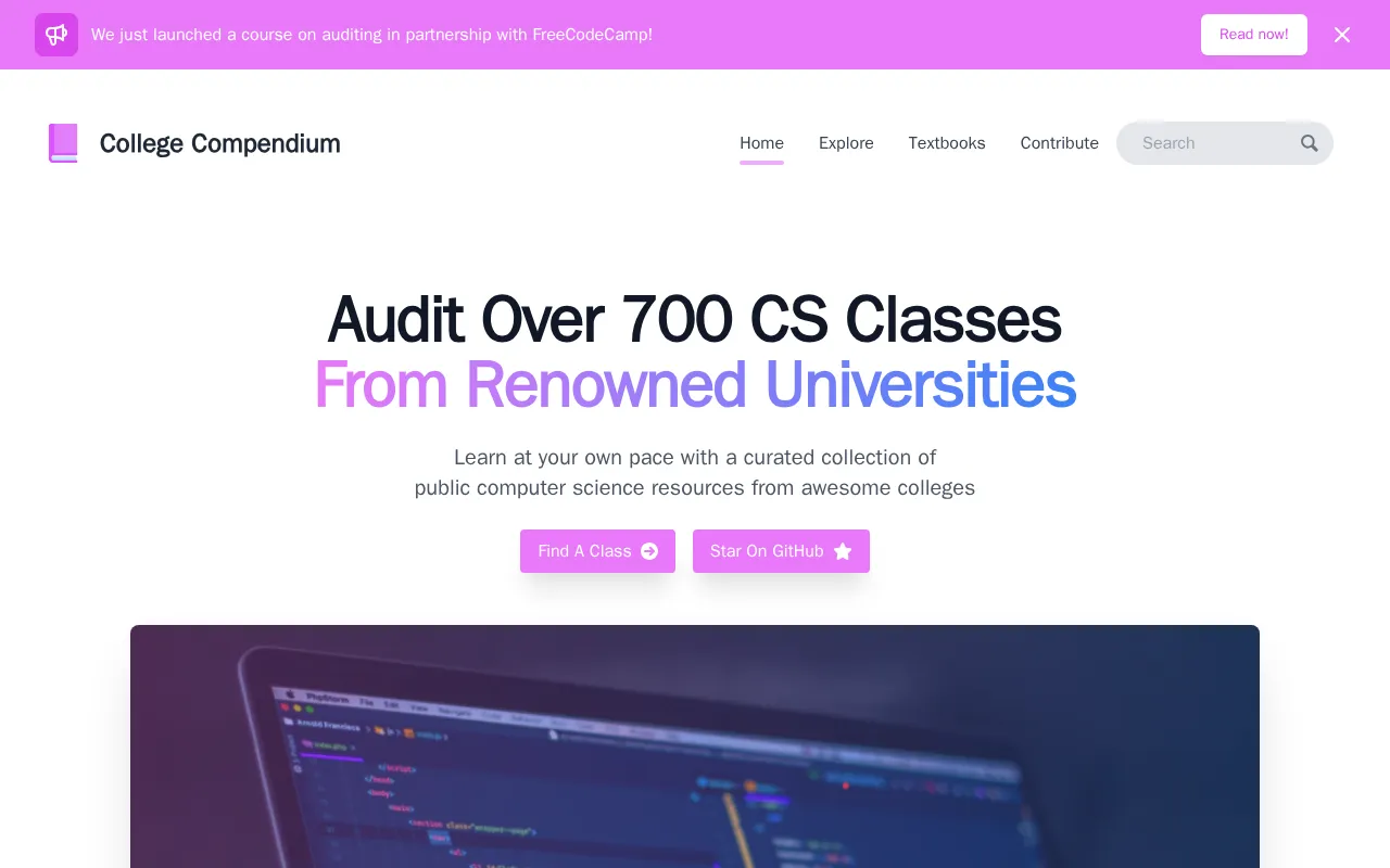 College Compendium — preview screenshot