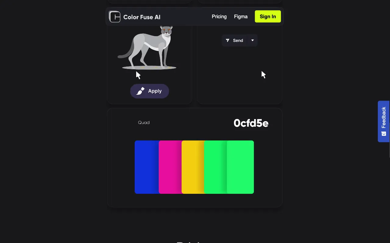 Color Fuse AI — pricing page