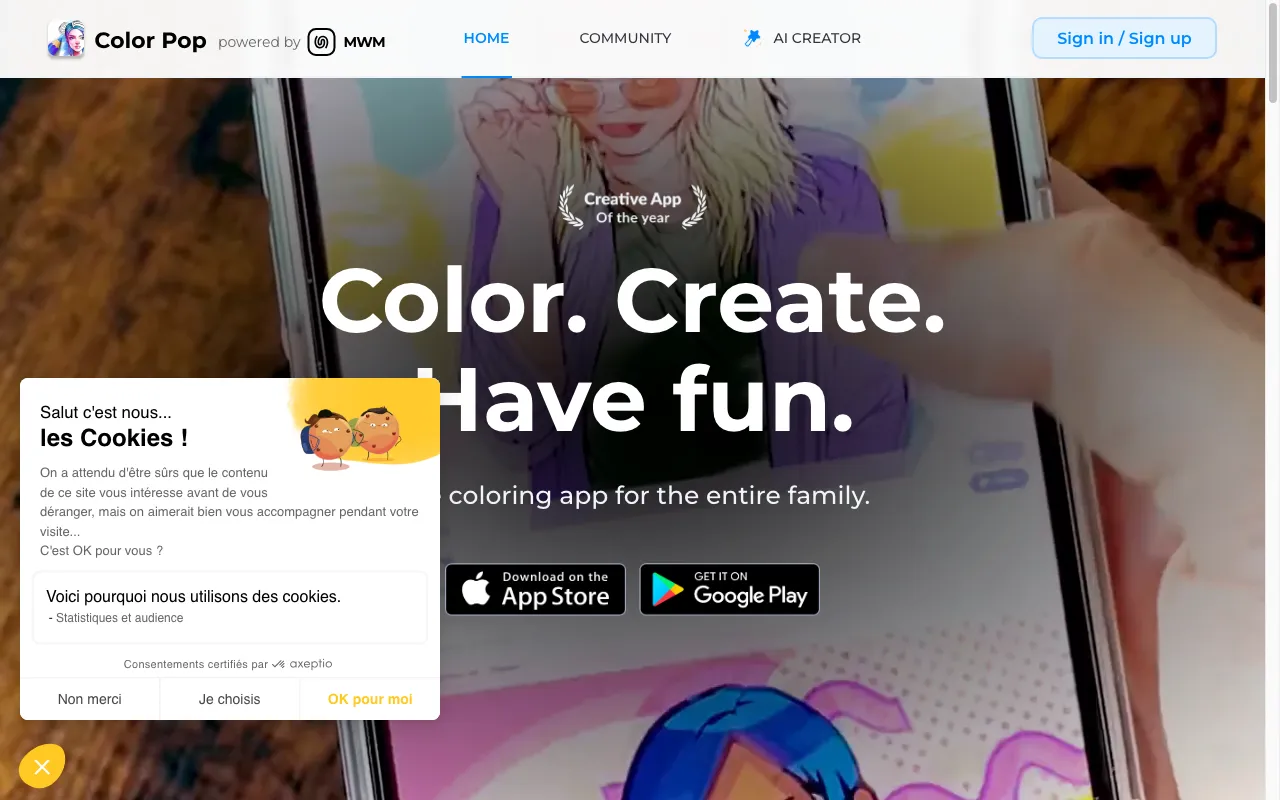 ColorPop.ai — preview screenshot