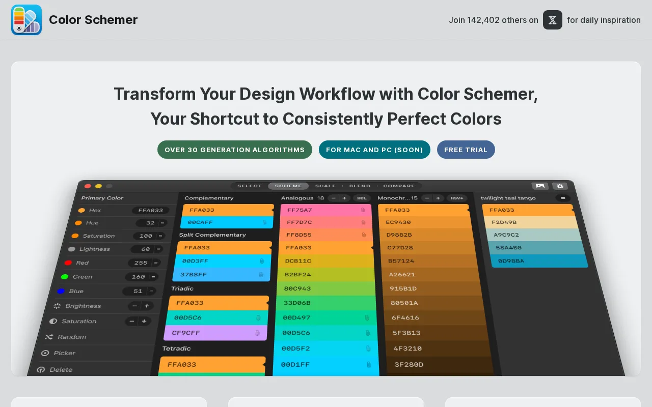 Color Schemer — preview screenshot