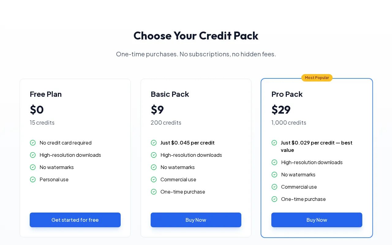 ColorHippo — pricing page
