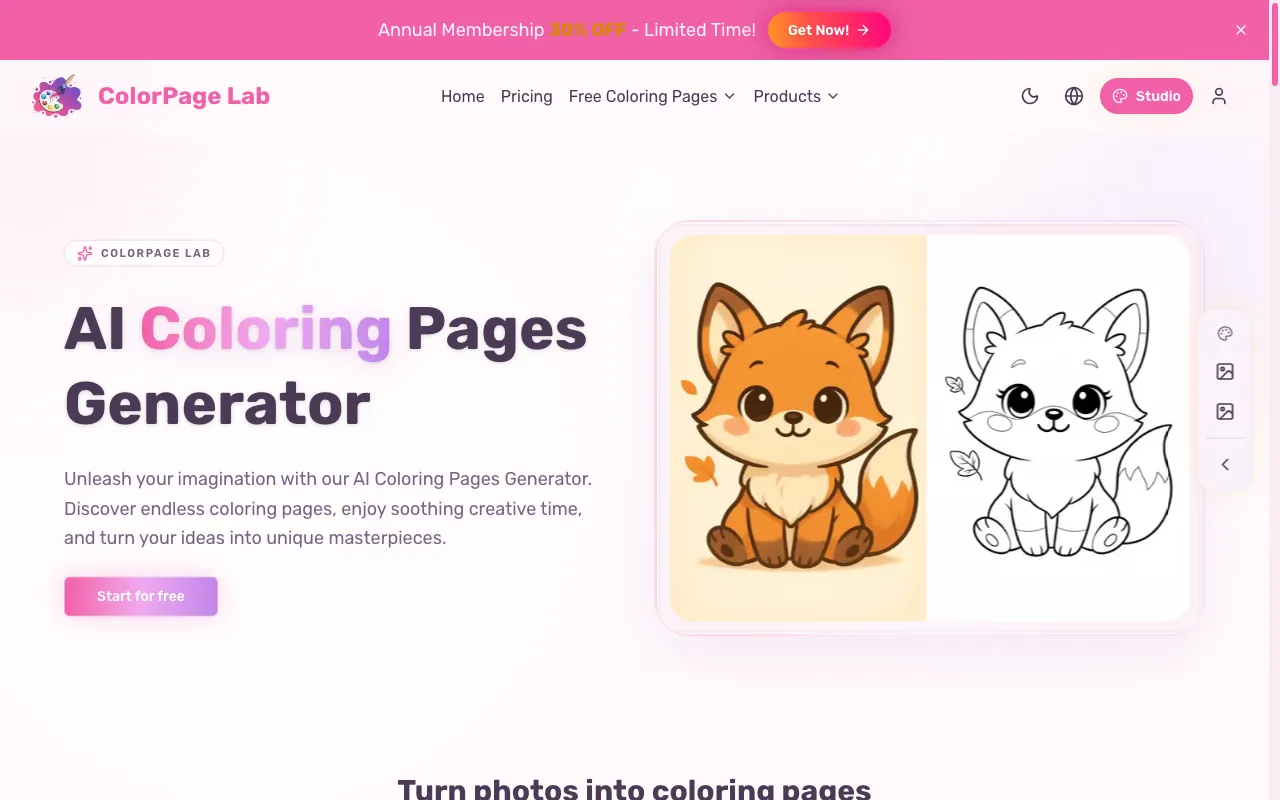 ColorPage Lab — preview screenshot