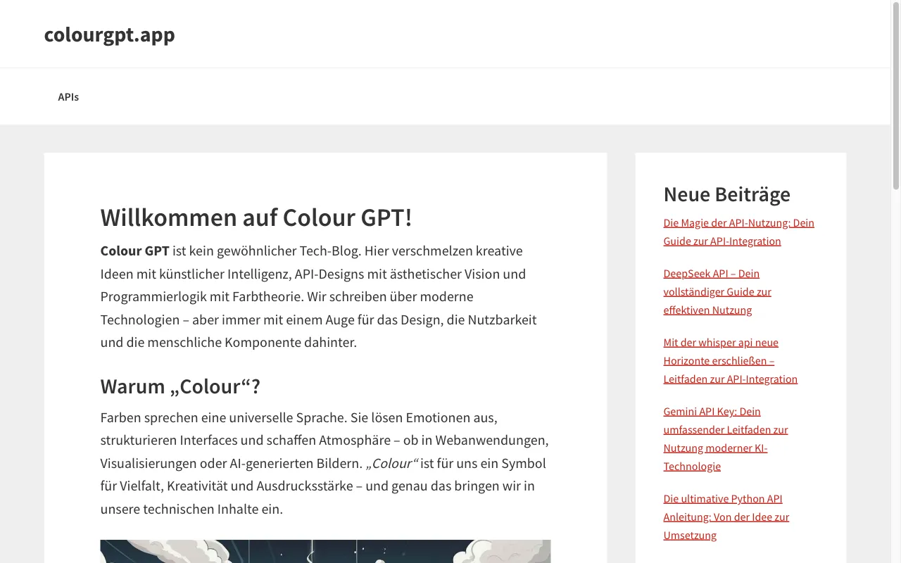 Colour GPT — preview screenshot