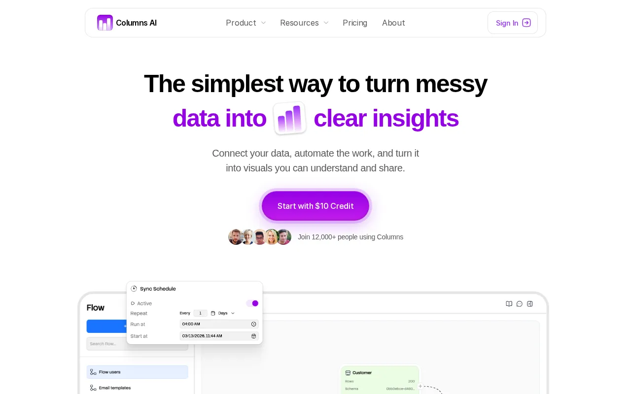 Columns AI — preview screenshot