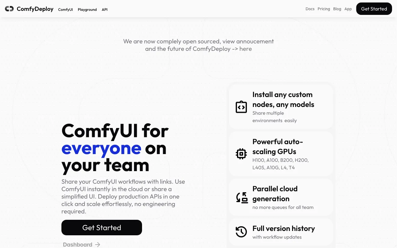 ComfyDeploy — preview screenshot