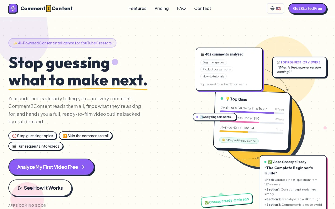 Comment2Content — preview screenshot