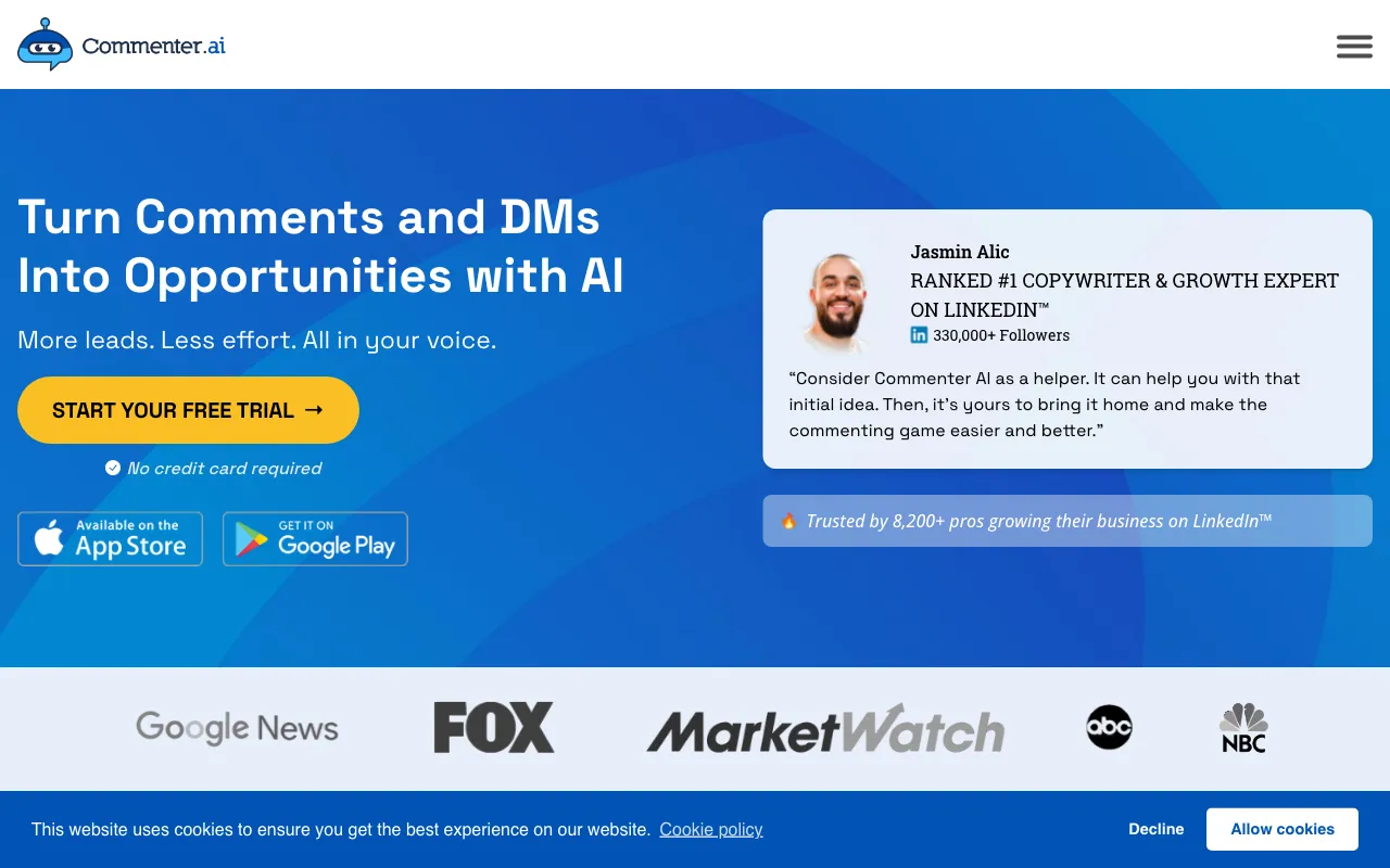 Commenter.ai — preview screenshot