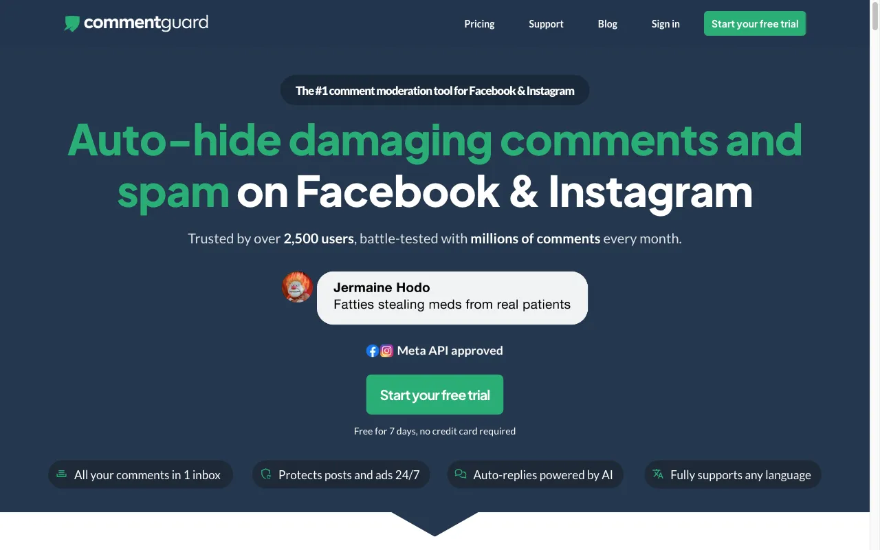 commentguard.io — preview screenshot
