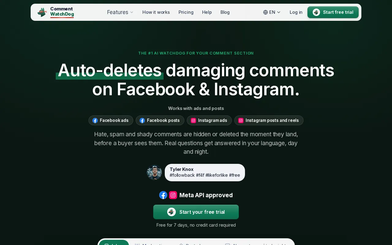 CommentWatchDog — preview screenshot
