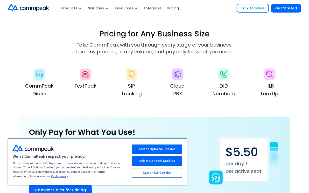 CommPeak Speech-to-Text — pricing page