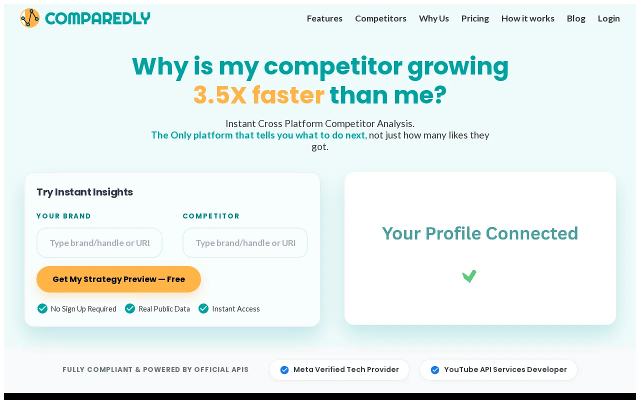 Comparedly — pricing page