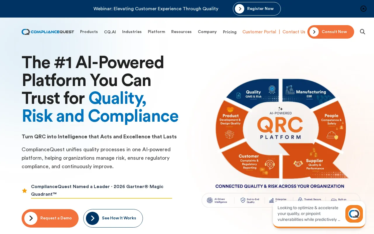 ComplianceQuest — preview screenshot