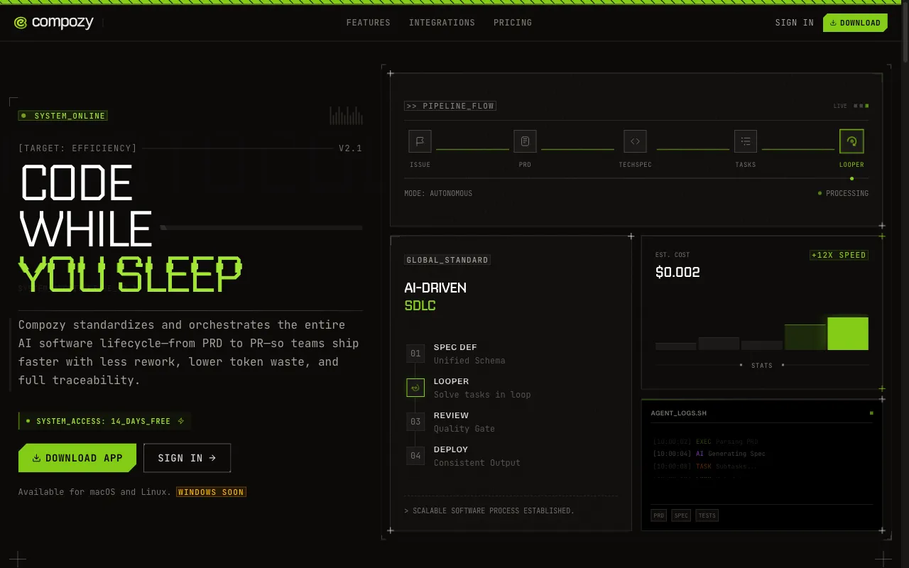 Compozy — preview screenshot