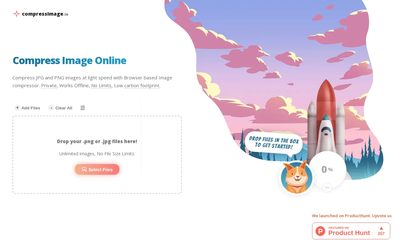 Compress Images Online — preview screenshot