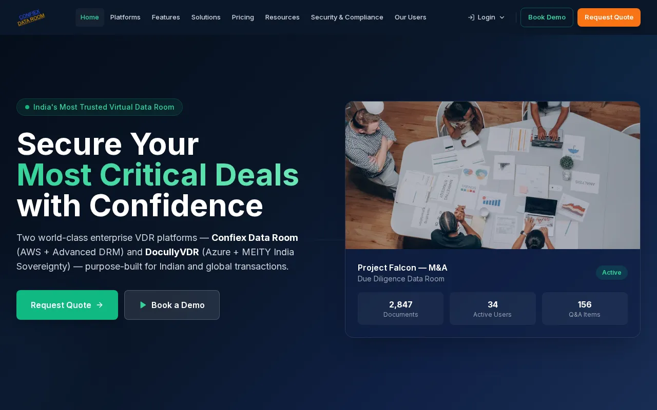 CONFIEX DATA ROOM PRIVATE LIMITED — preview screenshot