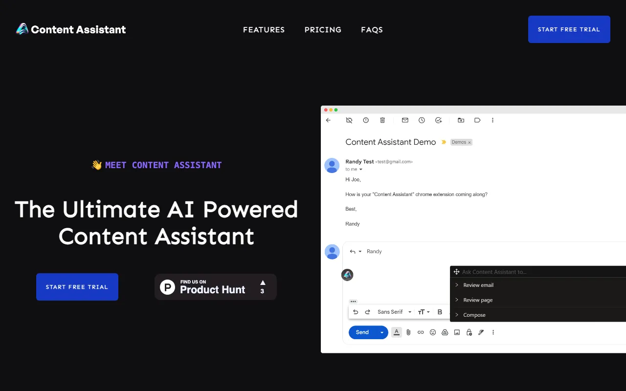 Content Assistant — preview screenshot