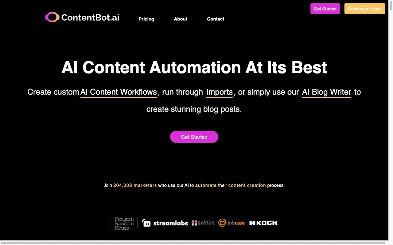 ContentBot — preview screenshot