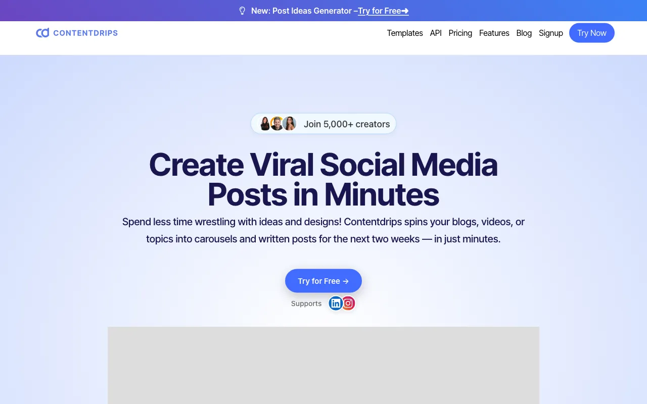 Contentdrips — preview screenshot