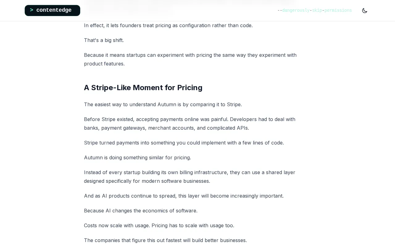 ContentEdge — pricing page
