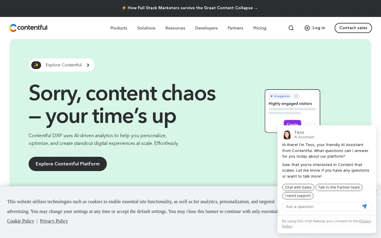 Contentful — preview screenshot